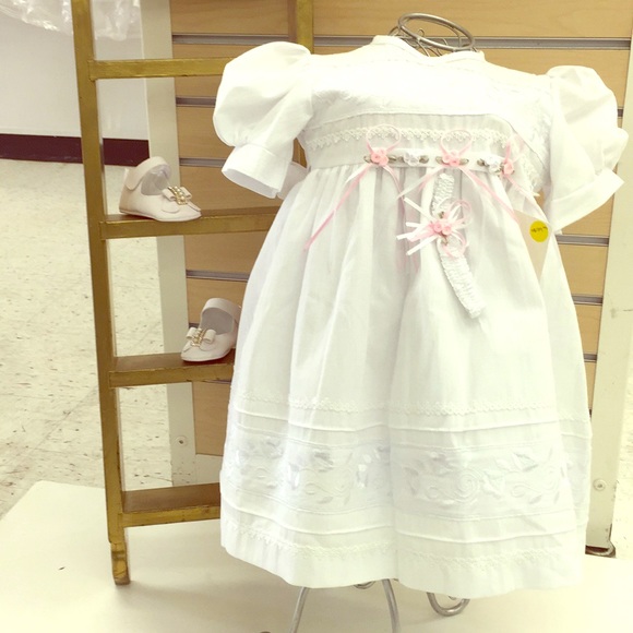 Baptismal Baby Dress, 6/12 months cec1 - Picture 1 of 7